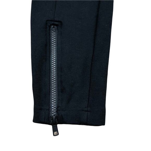 CABI Black Ankle Zip Pull On Legging Pants Size Small Stretchy Zippers S - Picture 3 of 7